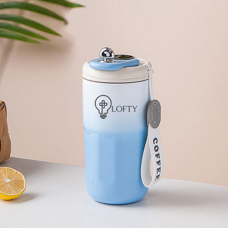 Coffee cup with Led temperature display